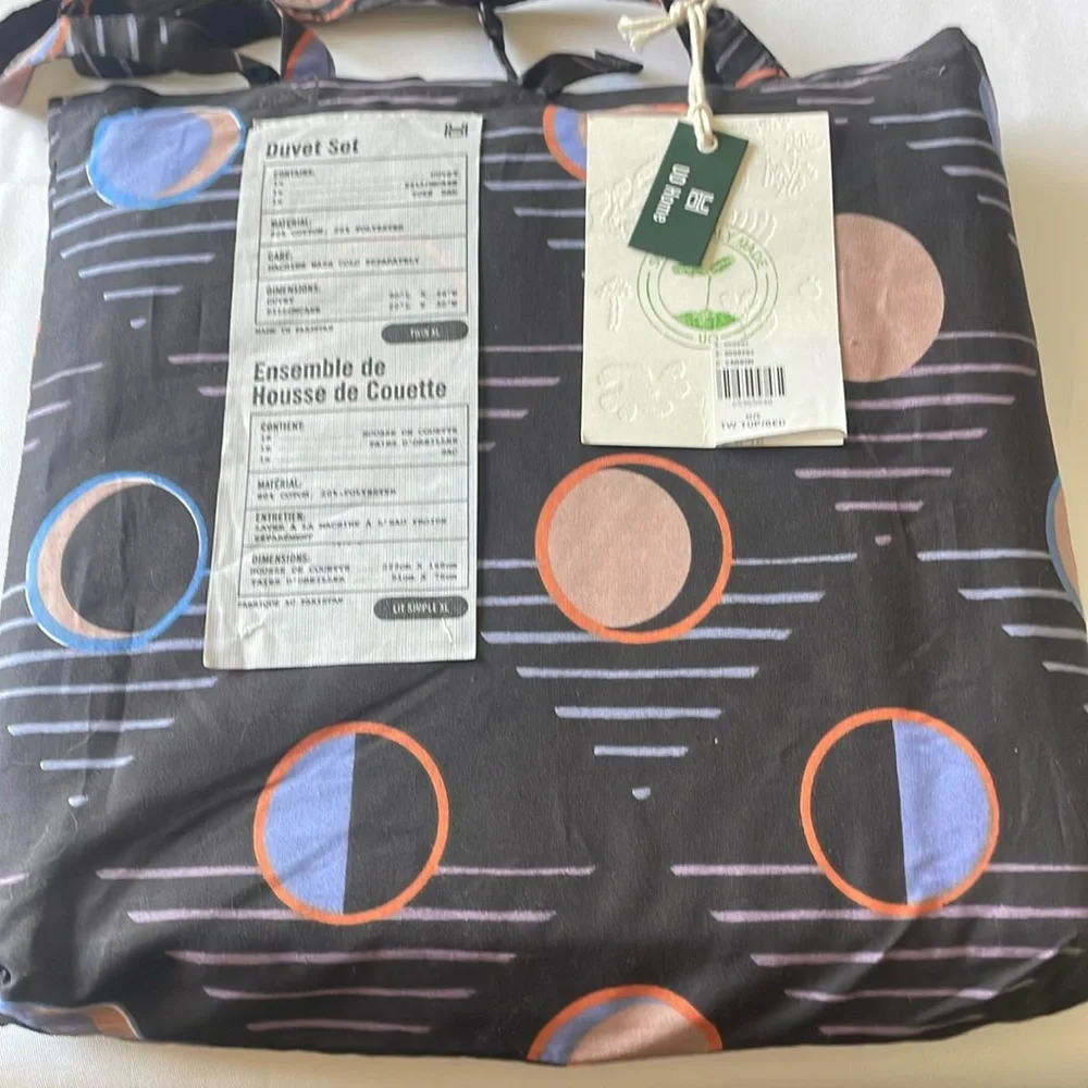 UO Home Moon‎ Print Smooth Cotton Duvet Set Twin XL